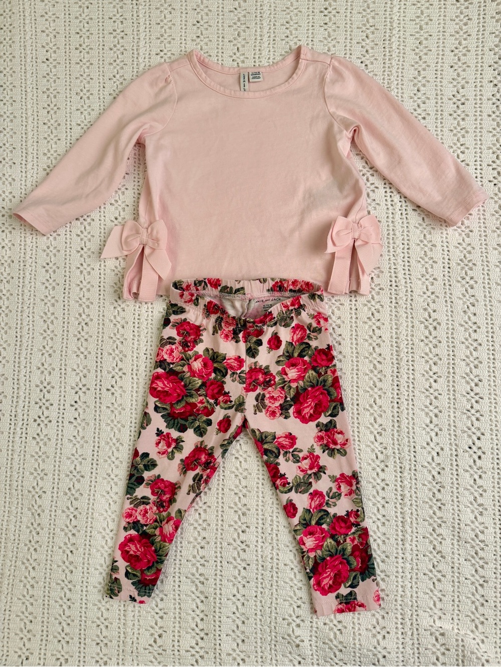 Like New Girls Janie and Jack Matching Outfit Set 12-18 Mo Fall